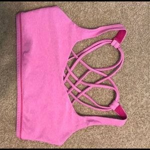 Lululemon free to be wild pink sports bra size 2